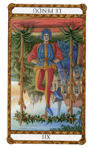 el colgado tarot ambre invertida