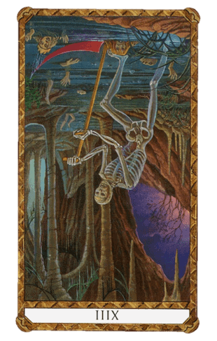 la muerte tarot ambre invertida