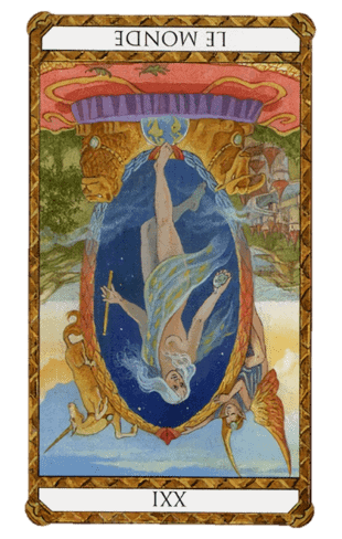 el mundo tarot ambre invertida